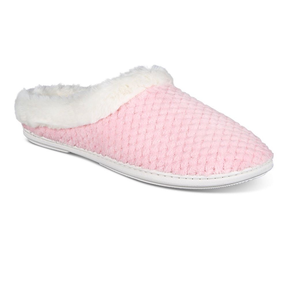 Charter club Women's Faux-Fur-Trim Hoodback Boxed Slippers - Picture 1 of 5